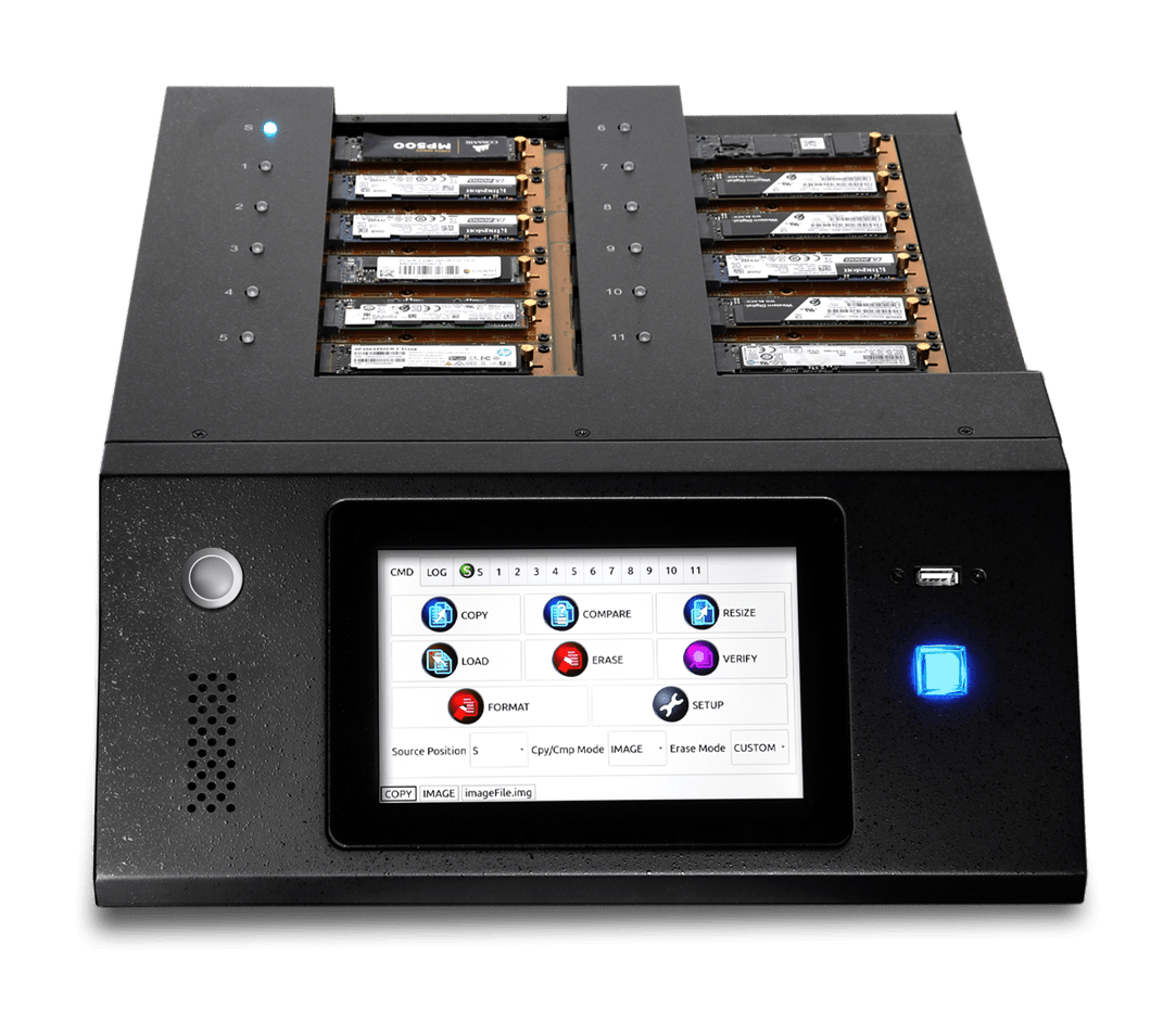 11 M.2 NVMe SSD Pro Duplicator